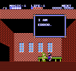 I am Error. From Zelda II.